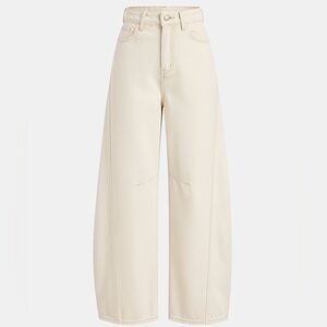 NWT-Denim Curved-Leg Jeans